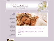 Tablet Screenshot of oncypruswedding.com